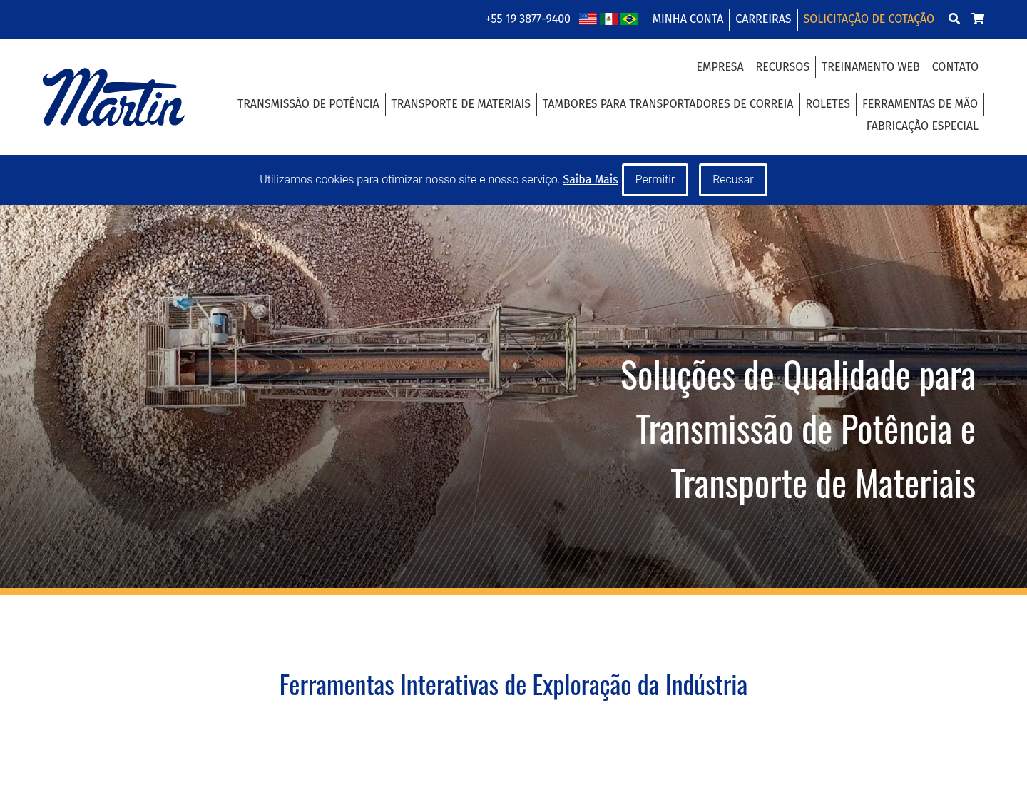 Site da Martin Sprocket & Gear do Brasil